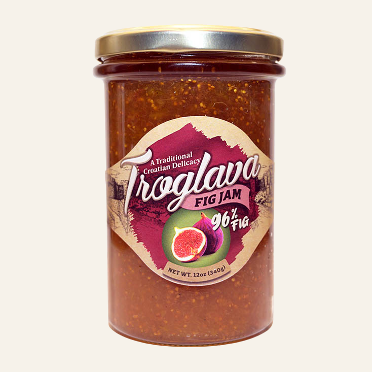 Croatian Fig Jam | 96% Fig | Troglava | Pack of 2