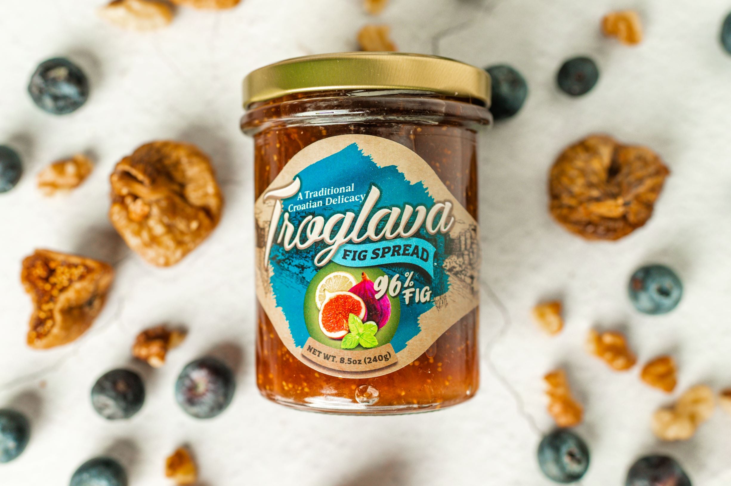 Croatian Fig Spread | 96% Fig | Troglava | Pack of 2